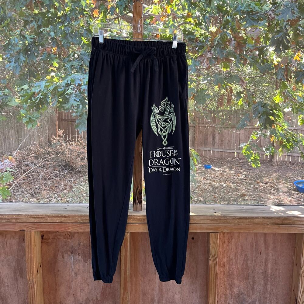 PJammy Women's Black Game of Thrones Sleep Joggers Size M